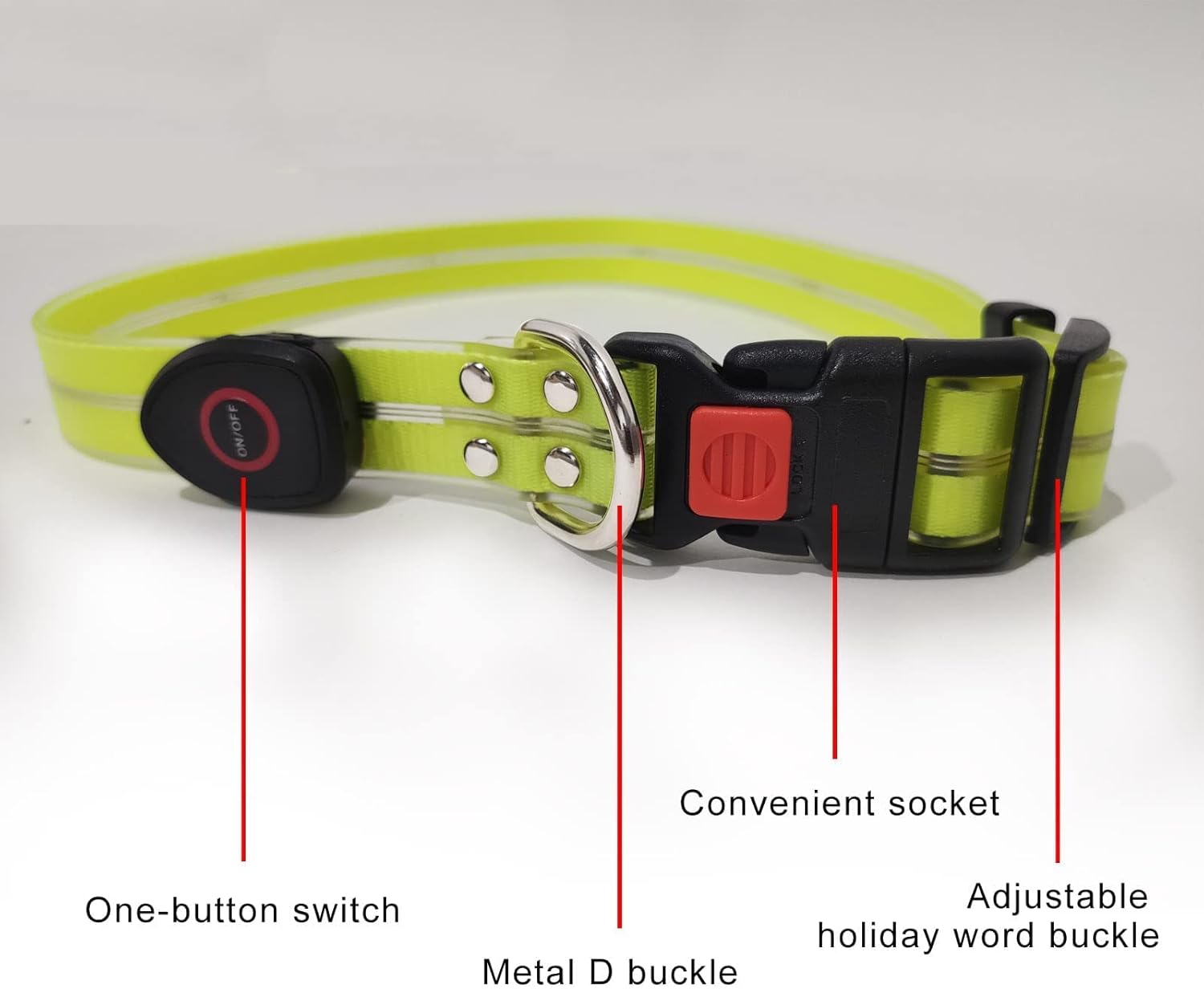 Illuminate Your Night Walks with the LED Light-Up Dog Collar and Leash Set - Waterproof, Rechargeable, and Glow in the Dark!