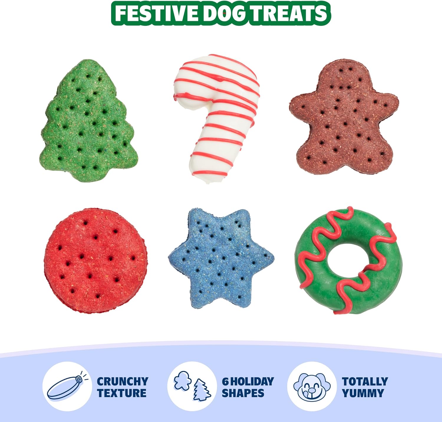 Dog Advent Calendar – Holiday Gift Box with 8 Festive Plush Dog Toys & 16 Bakery-Style Treats – Squeaky, Fluffy & Crunchy Surprises for Small to Large Dogs