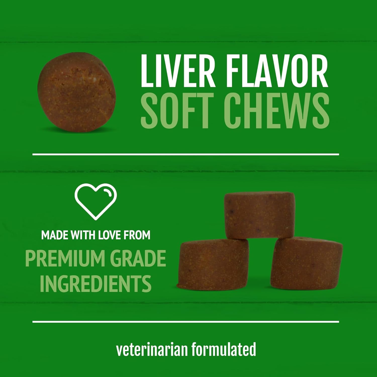 Liver Flavor,Cheese Pre & Probiotic Soft Chews for Dog 120 