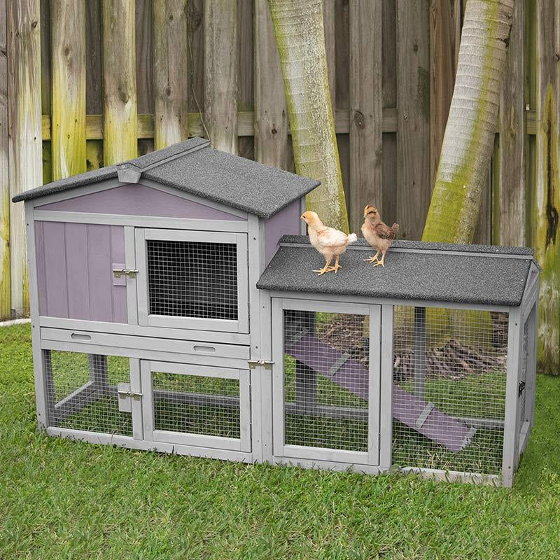 Aivituvin-Air02 Wooden Chicken Coop for 1-2 Chicks
