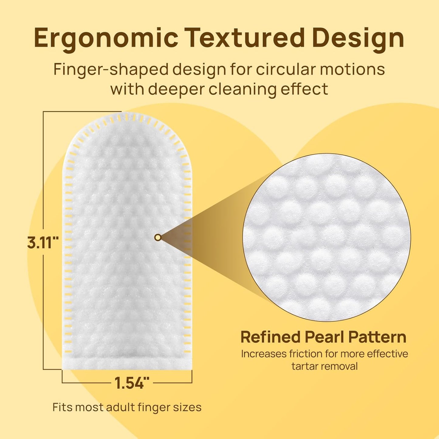 Teeth Cleaning Wipes for Dogs & Cats, Vet-Recommended Remove Bad Breath & Plaque & Tartar Buildup Dog Finger Toothbrush Wipes, Dog Tooth Brushing Kit Remove Stain & Gum Care for Small Animal