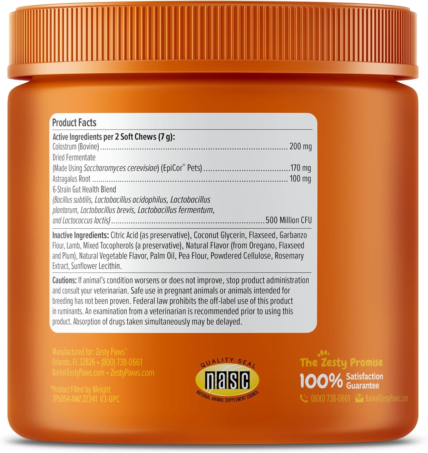 Dog Allergy Relief Chews - Itching Skin & Ear Relief - Probiotics for Allergies - 90 Count Lamb Flavor