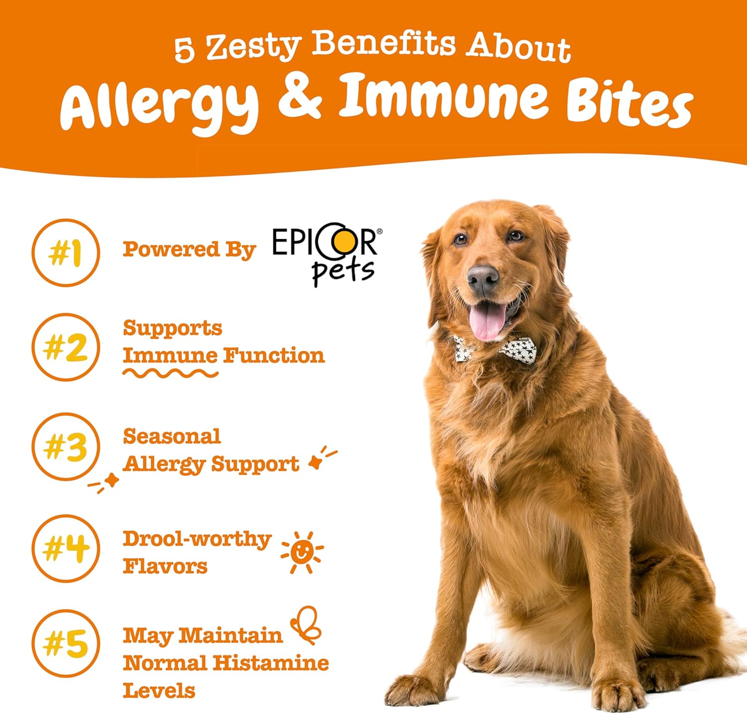 Dog Allergy Relief Chews - Itching Skin & Ear Relief - Probiotics for Allergies - 90 Count Lamb Flavor