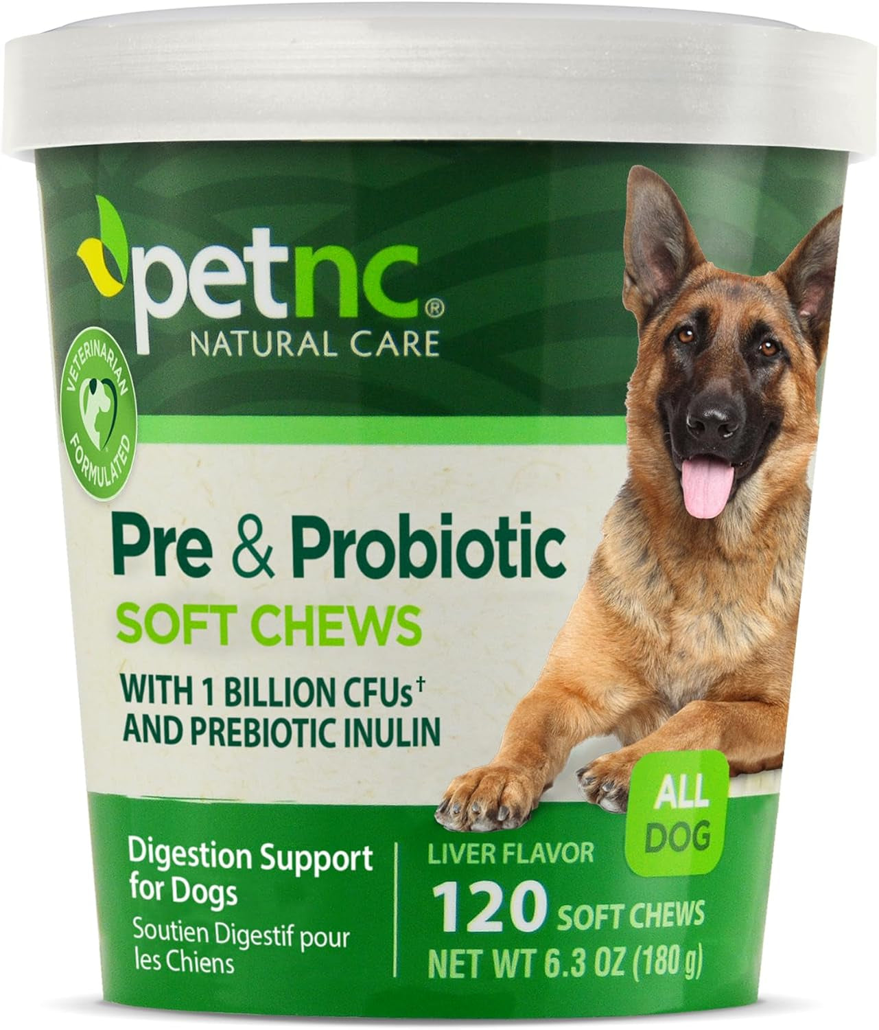 Liver Flavor,Cheese Pre & Probiotic Soft Chews for Dog 120 